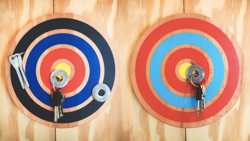 Illustration for article titled Hit This Magnetic Bullseye and You'll Never Misplace Your Keys Again